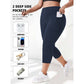 📢📢40% OFF !! ⏰Women's High Waist Capri Leggings with Pockets
