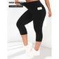 📢📢40% OFF !! ⏰Women's High Waist Capri Leggings with Pockets