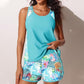📢📢30% OFF !! ⏰Color-Blocking Printed Loose Swimsuit Set
