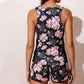 📢📢30% OFF !! ⏰Color-Blocking Printed Loose Swimsuit Set