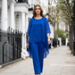 Women's Loose High-Low Top & Wide-Leg Pants Set