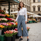 📢📢40% OFF !! ⏰Women's Patchwork Cropped Casual Trousers👖