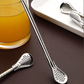 📢📢30% OFF !! ⏰  304 Stainless Steel 2-in-1 Straw Spoon – Drink Straw & Stirring Spoon Combo, Detachable Design & Eco-Friendly Reusable ✨