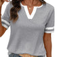 Women's Short Sleeve Color Block Tee