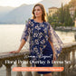 📢📢40% OFF !! ⏰Women's Elegant Floral Print Overlay & Dress Set