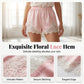 📢📢30% OFF !! ⏰Satin Lace Trim Shorts