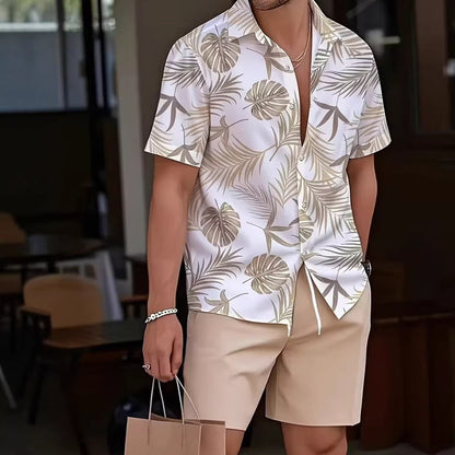 🌴Men's Hawaiian Shirt & Shorts 2-Piece Set👕