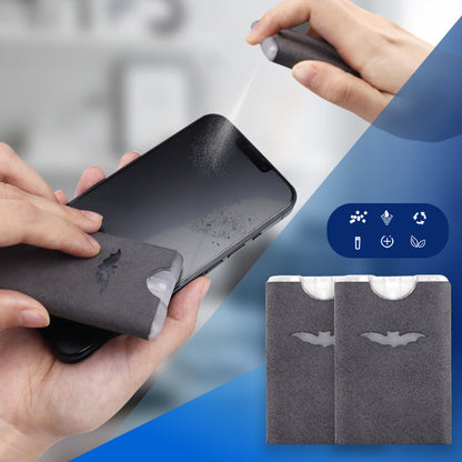 📢📢BUY 1  GET 1 FREE !! ⏰2-in-1 Screen Cleaner & Microfiber Cloth: Spray & Wipe, No Residue, Portable