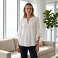 👚 50% OFF NOW! 🌸 V-Neck Ruffled Sleeve Top – Flowy & lightweight – Elegant casual blouse, perfect for summer or office – feminine and breathable ✨🌿