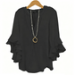 👚 50% OFF NOW! 🌸 V-Neck Ruffled Sleeve Top – Flowy & lightweight – Elegant casual blouse, perfect for summer or office – feminine and breathable ✨🌿