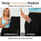 📢📢40% OFF !! ⏰ Women's Elastic Waist Capri Pants – Breathable, Stretchy, Side Tie Detail 🌿