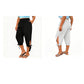 📢📢40% OFF !! ⏰ Women's Elastic Waist Capri Pants – Breathable, Stretchy, Side Tie Detail 🌿