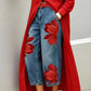 📢📢30% OFF !! ⏰ Women's Floral Wide-Leg Jeans – Unique Appliqué, Soft, 6 Colors 🌸