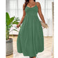 👗 LIMITED-TIME 50% OFF! ✨ Women's Spaghetti Strap Maxi Dress – Empire Waist, Flowy, Elegant 🌸