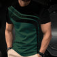 👕 LIMITED-TIME 50% OFF! ✨ Men's Color-Block Crew Neck T-Shirt – Modern, Casual, Comfortable 🧢