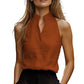 📢📢30% OFF !! ⏰Summer Sleeveless Stand Collar V-Neck Top