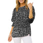 📢📢40% OFF⏰Women's Casual Polka Dot 3/4 Sleeve Blouse Top👚