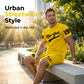 Men's Summer Graphic T-Shirt & Shorts Set