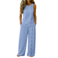 Women's Casual Sleeveless Top and Wide-Leg Pants Set