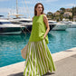 📢📢30% OFF !! ⏰Women's Sleeveless Top & Striped Skirt Set