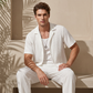 📢📢30% OFF !! ⏰Men's Ribbed Texture Shirt & Pants Set