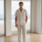 📢📢30% OFF !! ⏰Men's Ribbed Texture Shirt & Pants Set