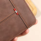 📢📢40% OFF !! ⏰ Men's PU Leather Zip-Around Bifold Wallet