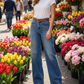 👖40% OFF！☀️Women's High-Waist Wide-Leg Denim Jeans