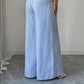 📢📢40% OFF !! ⏰High-Waist Striped Wide-Leg Trousers