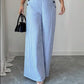 📢📢40% OFF !! ⏰High-Waist Striped Wide-Leg Trousers