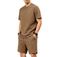 📢📢40% OFF !! ⏰Men’s Solid Color Short Sleeve Crewneck Outfit