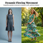 📢📢40% OFF !! ⏰Women's Floral V-Neck Tiered Ruffle Dress