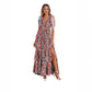 📢📢40% OFF !! ⏰Women's Floral V-Neck Tiered Ruffle Dress