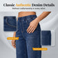 Women's Pull-On Wide-Leg Cropped Denim Jeans