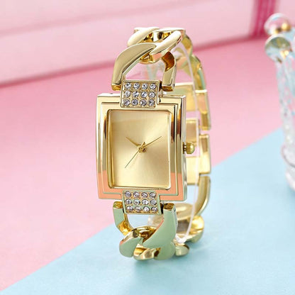 Square Dial Bracelet Watch for Women