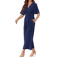 📢📢40% OFF !! ⏰Women's Elegant V-Neck Wide Leg Waist Tie Jumpsuit
