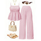 📢📢40% OFF !! ⏰Women's Casual Cami Top & Wide-Leg Pants Set