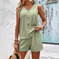 📢📢40% OFF !! ⏰Women's Casual V-Neck Sleeveless Two-Piece Set
