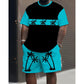 📢📢30% OFF !! ⏰Men's Summer Print Top & Shorts Set