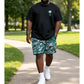 📢📢30% OFF !! ⏰Men's Summer Print Top & Shorts Set