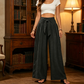 📢📢40% OFF !! ⏰Women's High-Waisted Tie-Front Wide-Leg Pants