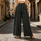 📢📢40% OFF !! ⏰Women's High-Waisted Tie-Front Wide-Leg Pants
