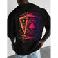 📢📢40% OFF !! ⏰Men's Playing Card Graphic T-Shirt