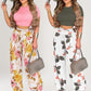 📢📢40% OFF !! ⏰ Women's Two-Piece Set – Fitted T-Shirt, Loose Pants, Casual 🌸