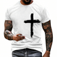 📢📢40% OFF !! ⏰Men's Faith-Based Cross Graphic Tee