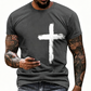 📢📢40% OFF !! ⏰Men's Faith-Based Cross Graphic Tee
