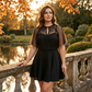 📢📢40% OFF !! ⏰Women's Plus-Size A-Line Cape Dress