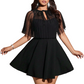 📢📢40% OFF !! ⏰Women's Plus-Size A-Line Cape Dress