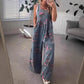 📢📢40% OFF !! ⏰Women's Casual Printed Denim Jumpsuit