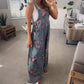 📢📢40% OFF !! ⏰Women's Casual Printed Denim Jumpsuit